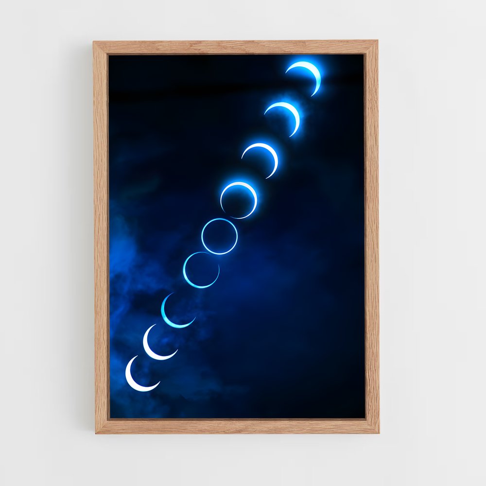 Poster Éclipse Saphir – affiche Univers (vue 4)